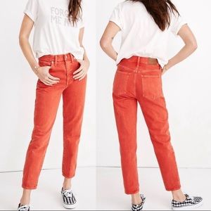Madewell The Momjean: Garment-Dyed Edition